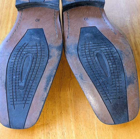 Stacy Adams Hillman 24199 Leather Slip On Black Bicycle Dress Shoes Mens 10M - Picture 13 of 13